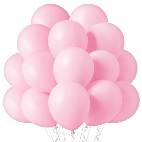 Ainiv Ballons Rose, 60 Pièces Ballons en Latex, Ballons Jusqu'à 12”, Deco Ballon pour Mariage, Anniversaire, Se réunir, Cérémonie Décorations Taille unique F5-3614606