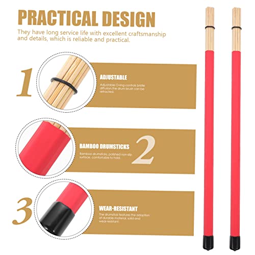 Juego de Baquetas de Bambú para Percusión 40.5 cm miniatura 2