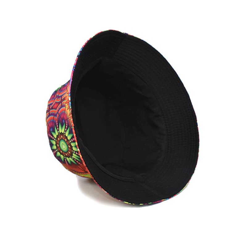 Image of Quanhaigou Bucket Hat for Men Women,Packable Reversible Printed Sun Hats,Fisherman Outdoor Summer Travel Hiking Beach Caps