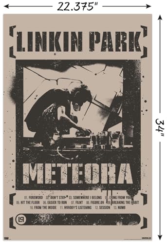 Linkin Park - Meteora Wall Poster, 34L" x 22.4W", Unframed Version