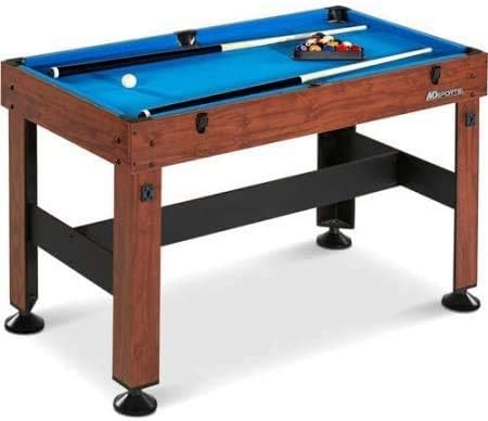 KCHEX 54" 4-in-1 Combo Entertainment Game Table with Soccer, Slide Hockey, Table Tennis, and Billiards (54", 4-in-1 Games)