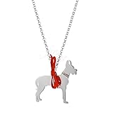 unoaerre, Happy Pets, Charm aus Schichten Silberbasis Hund (ca. 3 x 3 cm), Halskette 925er Sterling-Silber 925 Länge 45 cm, Kordel schwarz für Menschen, die ebenfalls mitgeliefert mit roter Schleife ist leicht abnehmbar, Gravur kostenlos, wenn Anfrage in Phase der Anschaffung und vorausgesetzt, dass der es zulässt, Produkt made in Italy
