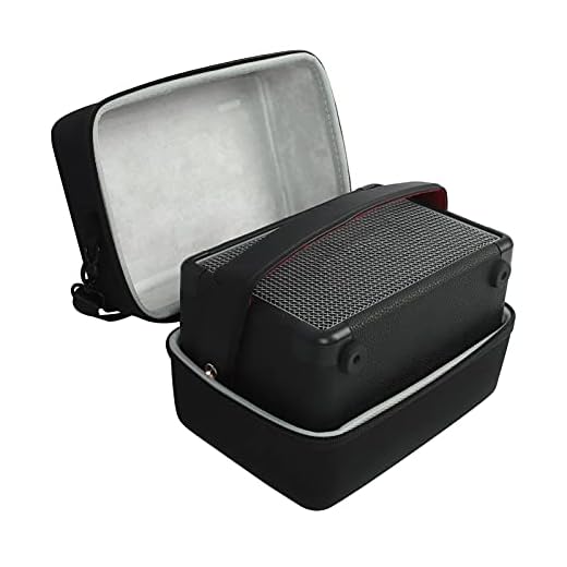 Rurbeder Bluetooth-högtalarfodral, kompatibelt bärfodral, hårt resväska med dragkedja bärväska för Marshall Kilburn II högtalare vattentät bärbar Bluetooth-högtalare
