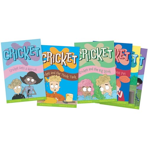 Image of Junior Learning Cricket the Kid Decodable Chapter Books, Boxed Set, 6 Decodable Chapter Books, Grades 2-4, Science of Reading Program