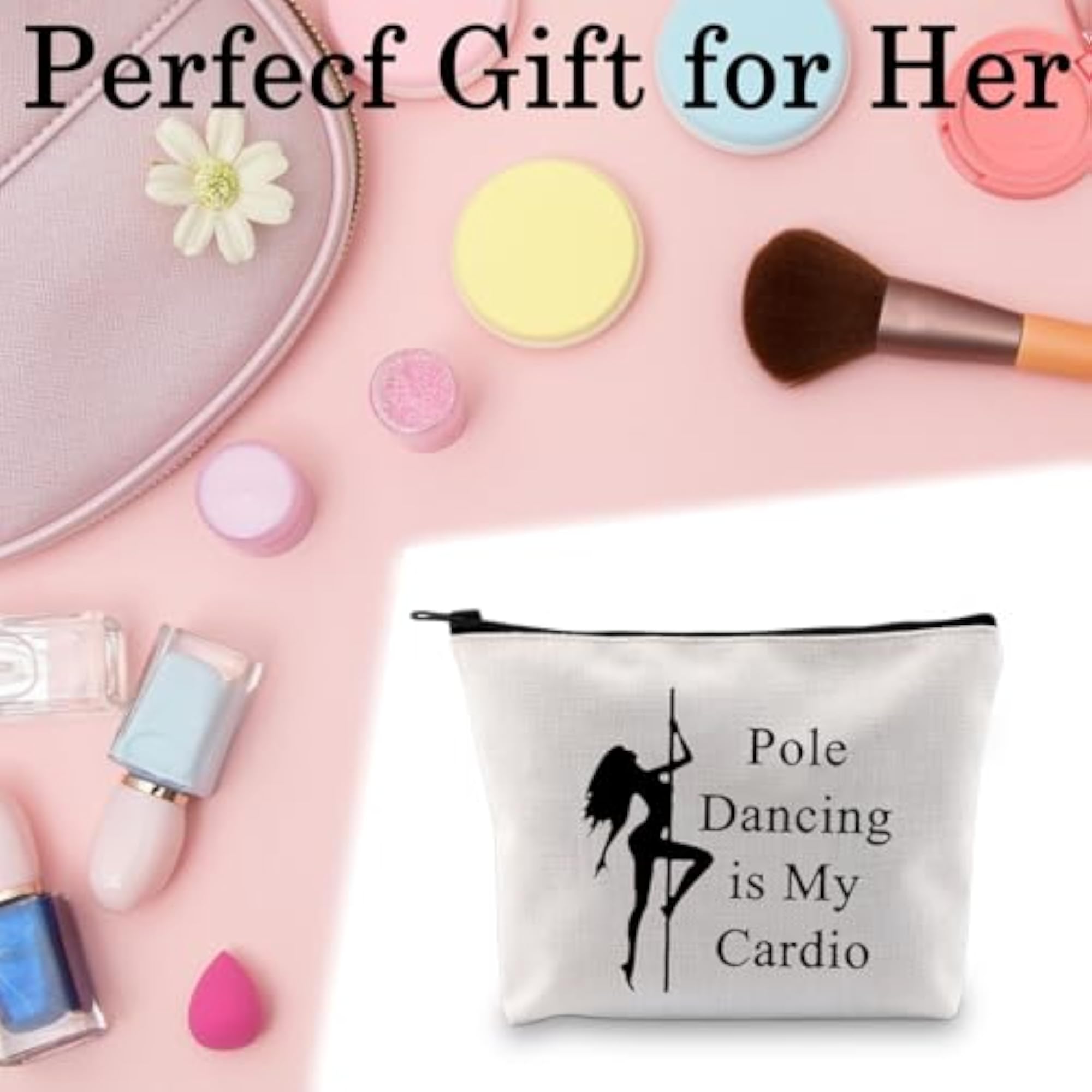 Pole Dancer Gift Makeup Bag for Dance Lovers