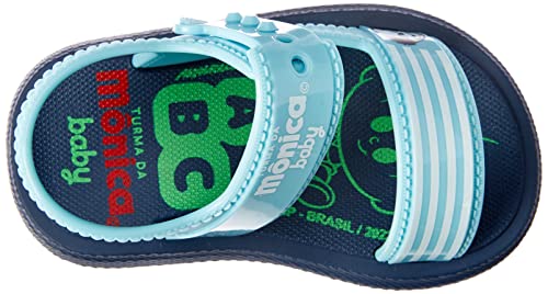 Sandália Turma da Mônica Hora do Banho, Ipanema Kids, Bebê Unissex, Azul/Azul, 19