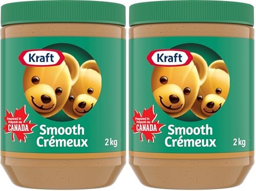 Kraft Smooth Peanut Butter, 2kg (Pack of 2)