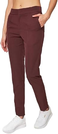 Mondetta Womens Lined Tailored Pant High-Rise Comfort Stretch