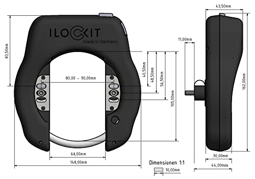 I LOCK IT Zámek na kolo GPS s GPS Live Tracking | Smartphone App | Chytrý alarm 110dB | vyhýbání se paprskům