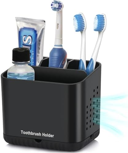 Toothbrush Holders for Bathrooms, Kids Electric Toothbrush and To...
