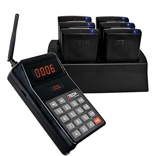 JTECH Church Nursery Paging System - 6 Rugged Pagers