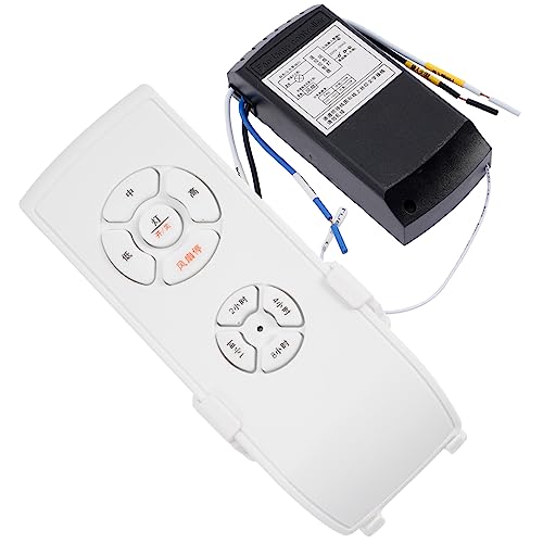 HOMSFOU 1Juego Ventilador Temporizador Velocidades Instalación Control Multidireccional Compatible Con Lámparas De Ventilador