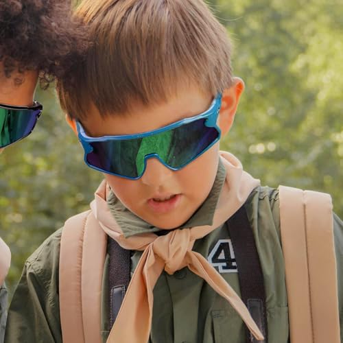 Image of RIVBOS Youth Baseball Sunglasses for Kids(Boys&Girls) Polarized UV Protection Cycling Glasses RYS007
