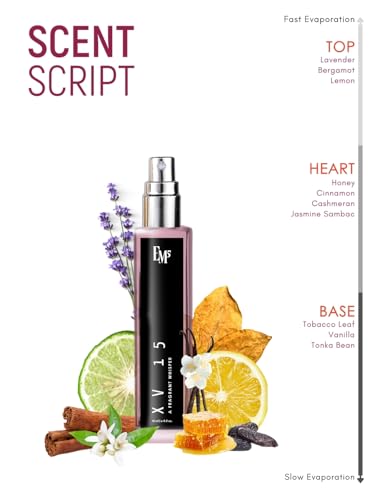 Image of EM5 XV 15 Perfume for Men & Women | Tobacco Sweet Floral Warm Spicy Fragrance | Eau de Parfum Spray | Luxury Gift for Him & Her | 15ml