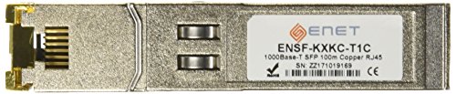 E-Net ENET Compatible ENST-EXSC-T1C - Functionally Identical 10/100/1000BASE-T Copper SFP RJ45 100m MSA Standard