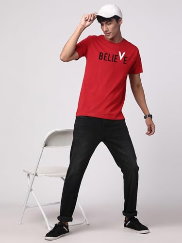 Image of ADRO Men Cotton Regular Printed Tshirt