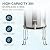 Armour Stainless Steel Gravity Water Filter System – Countertop Water Filter with 2 FTO Plus Ceramic Filters for Lead, Fluoride & Virus Removal - NSF Certified Water Filtration - Filter with Stand