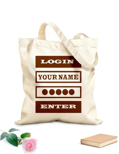 AILOONG Borse a mano in poliestere e cotone Password di