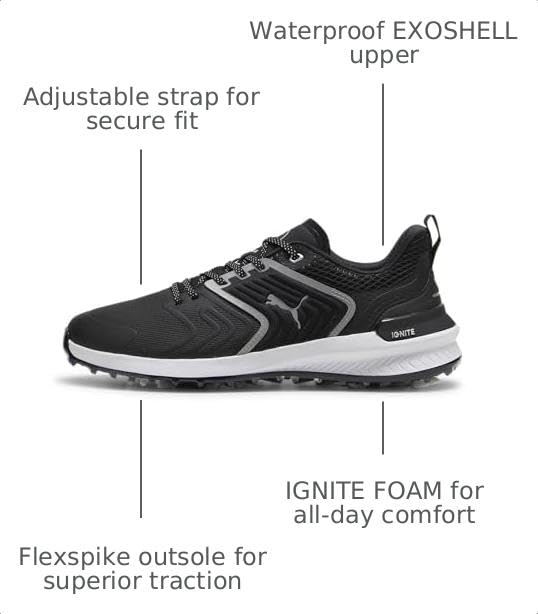 Image of PUMA NEW Men's Ignite Innovate Golf Shoes Grey /Black - Pick Size!