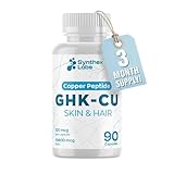 SYNTHEX LABS GHK-Cu Copper Peptide Supplement, 120 mcg for Skin & Hair | Anti-Aging & Improves Skin Elasticity | Maximum Absorption | 3 Month Supply