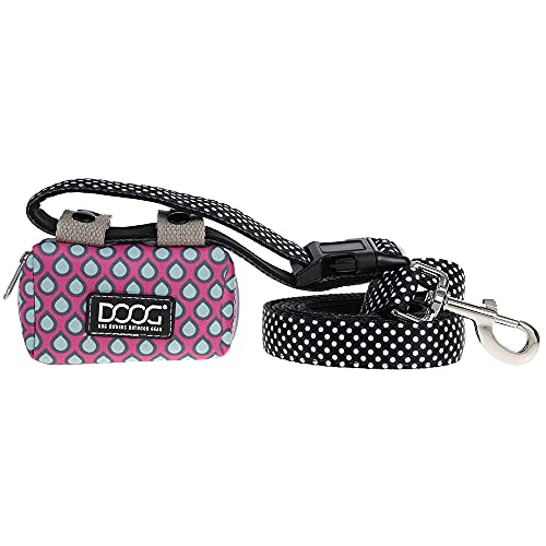 Image of DOOG - Neoprene Walkie Pouch w /Tidy Bags - Luna -Pink w /Grey Droplets