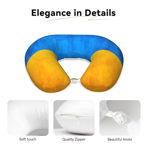 Almohada de viaje negra de espuma viscoelástica miniatura 4