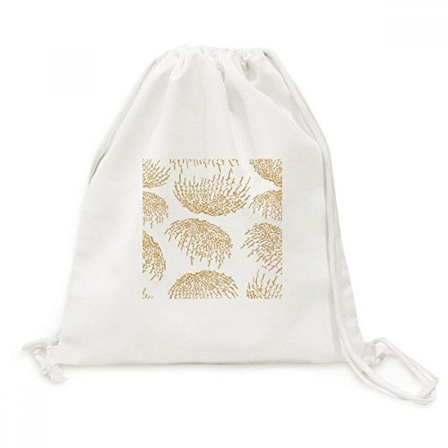 Sac cordon culture japonaise en toile de coton DIYthinker blanc idéal pour voyage et sport