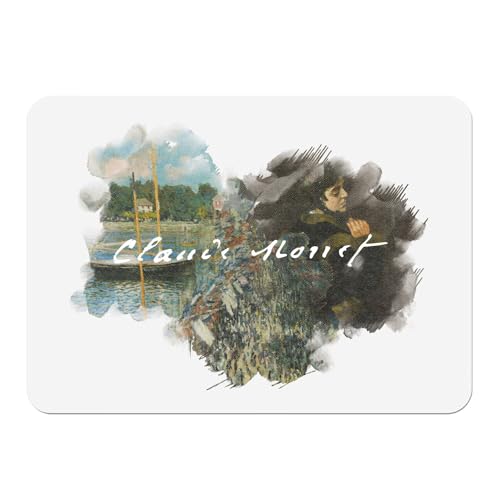 Sets de table Monet grand format 39,5x28,5 cm napperons en liège blanc