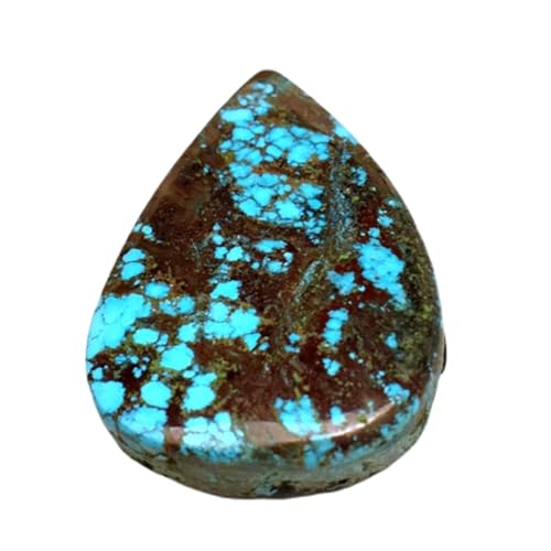 Cabochon turquoise naturelle poire 31mm pour réparer et créer des bagues