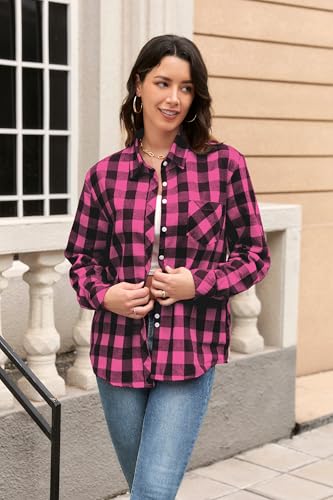 Image of SANGTREE Long Sleeved Flannel Shirt Button Down Plaid Shirts