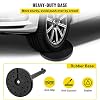 6PCS Stanchion Queue Post, Black 6.5ft Retractable Belt 36In Height, Stanchion Posts Queue Pole for Crowd Control Barriers