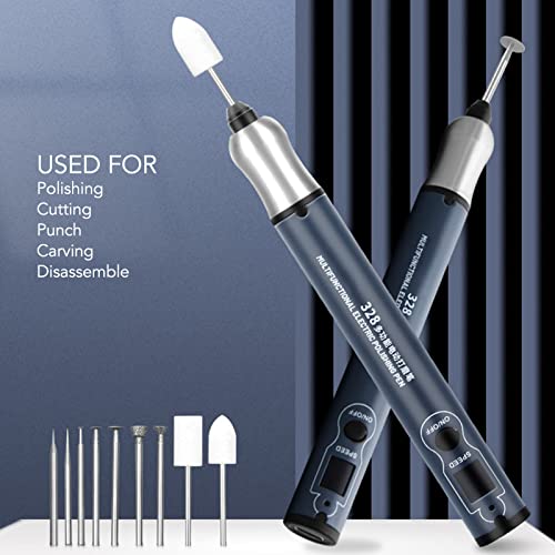 Stylo de Gravure électrique, Affichage LED, Graveur à Haute Concentricité Réglable à 3 Vitesses, Mini Outils Rotatifs Multifonctions sans Fil avec 9 Têtes – vue 8