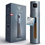 VALUXE® Ölsprüher für Speiseöl & Essig mit UV-Edelstahlmantel & Sprühfilter - Edelstahl Öl-Sprühflasche - Präziser Essig & Olivenöl Sprüher, Öl-Zerstäuber, Oil-Sprayer blau