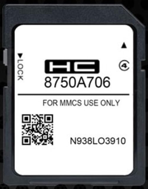 Karta SD Nawigacja GPS Europa 2025.A kompatybilna z Mitsubishi - MMCS W19 (A706)