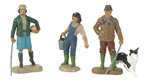 TOMY 40954 Britains Bauernfamilie - detailgetreue Spielfiguren aus Kunststoff - Bauernhofset zum Spielen für drinnen und draußen - für Kinder ab 3 Jahre