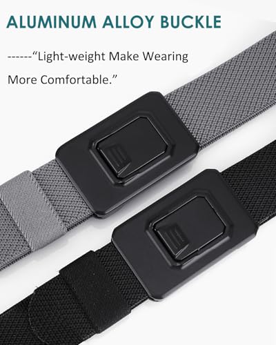 Image of Mens Belt, Tactical Military Utility Rigger Work 1.25 Inch Belts for Men Women with Quick Release Buckle (Grey, M(40 inch-46 inch Waist))