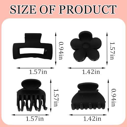 Ahoney 12 piezas pequeñas pinzas para cabello miniatura 4