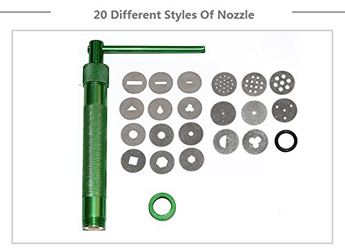 Mofa Professional Ultimate Clay Extruder,Clay Extruder Gun With 20 Tips Sugar Paste Extruder Cake Decor Tools #TOP2
