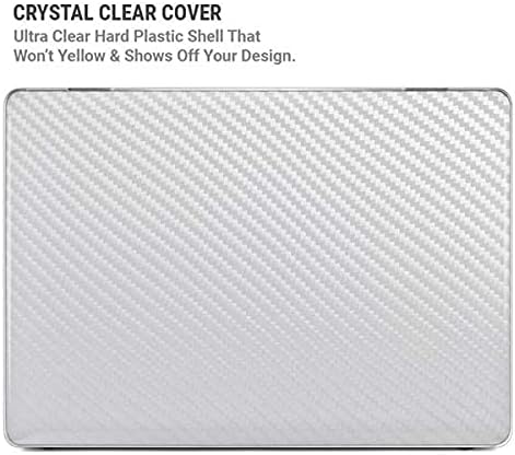 Skinit Case + Skin Compatible with MacBook Pro 15in (2016-19) Originally Designed White Carbon Fiber Design