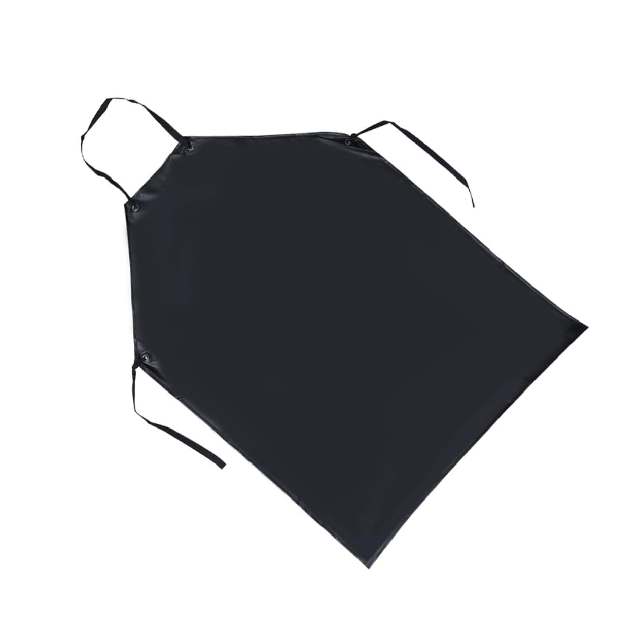 Delantal Industrial de 3 Piezas de Pvc Negro Resistente a Grasa