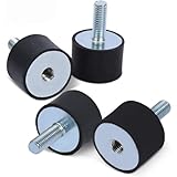 Silentblock VD, 4 Silentblock Antivibrations-Gummidämpfer, VDM8 Anivibrations-Gummiisolatorhalterungen, automatischer Antivibrations-Schalldämpferblock (VDM8 30x20)
