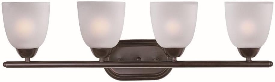 Maxim Axis-4 Light Transitional Bath Vanity in Transitional style-28.5 Inches Wide by 8.5 inches high-Oil Rubbed Bronze Finish
