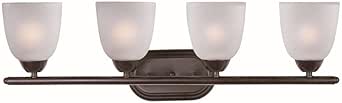 Maxim Axis-4 Light Transitional Bath Vanity in Transitional style-28.5 Inches Wide by 8.5 inches high-Oil Rubbed Bronze Finish