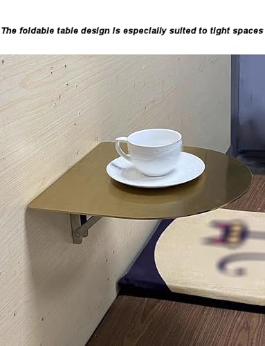 Mesa plegable de pared contra espacios reducidos en cafeterías modernas 4