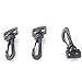 YOYOSTORE 10pc Black Plastic Swivel Rotary Rotate Snap Hook Buckle Carabiners Rings Barrel Loop Webbing Strap Luggage Bag