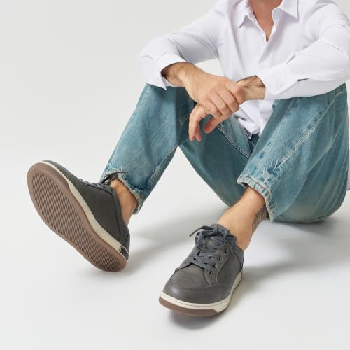 Image of Jousen Men's Fashion Sneakers Classic Retro Casual Shoes for Men Breathable Business Dress Sneaker