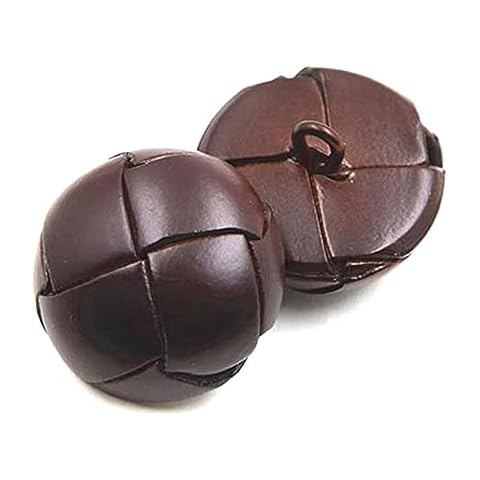 5pcs Leather Buttons for Coats and Jackets Cover