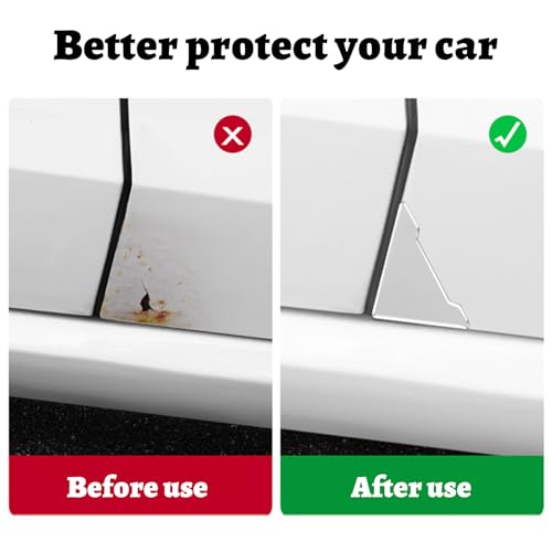 VYNZOR 8 Stück Car Door Protector Eckenschutz transparent, Autotür Kantenschutz gegen Parkrempler, Hochwertige Türkantenschutzfolien für Auto Fronttüren, Invisible Door Edge Guard Film