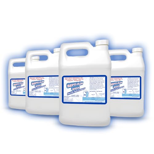 Reparación de campo de drenaje séptico | Limpia los campos de lixiviación séptica | Desatasca tu campo de drenaje | Septi-Flow Shock disuelve el suelo endurecido, tratamiento completo de campo de