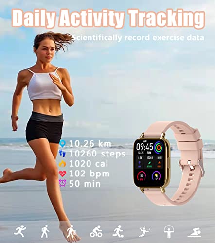 Hok Smart Watch Bluetooth Call & Text Receive/Dial Smartwatch For Android & Ios Phone With 1.69" Touch Screen Fitness Activity Tracker Women Men #TOP1